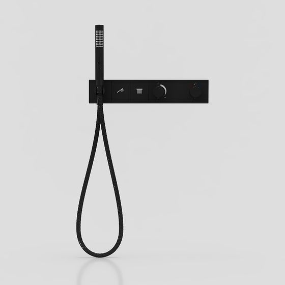 Sleek Modern Shower System 3D model