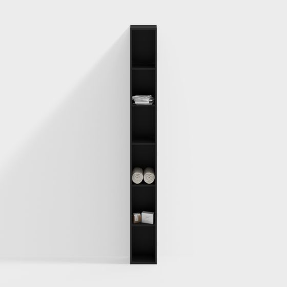 Minimalist Tall Shelf 3D model