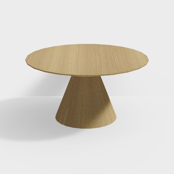 Low Poly Round Table 3D model Design