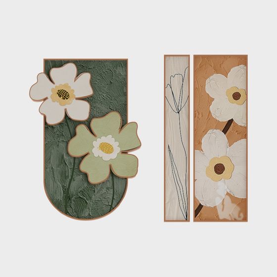 Floral Harmony 3D model for Creative Projects