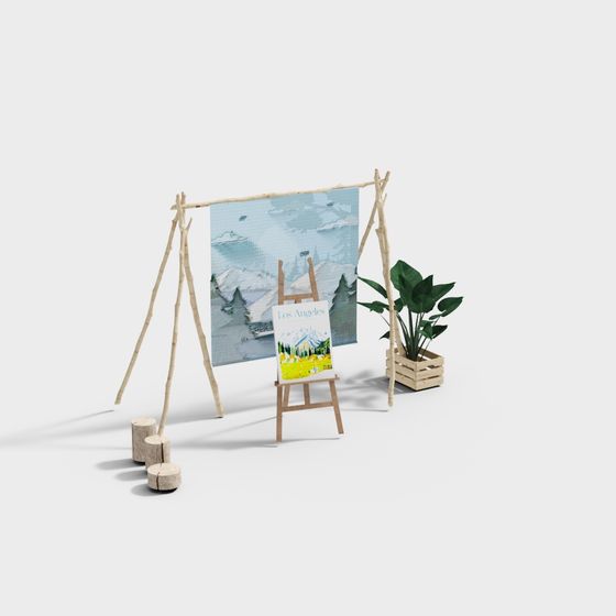 Natural Art Corner 3D model