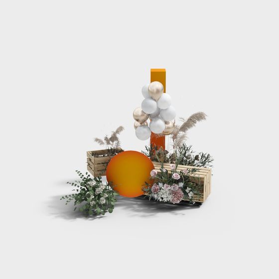 Balloon Bouquet 3D model