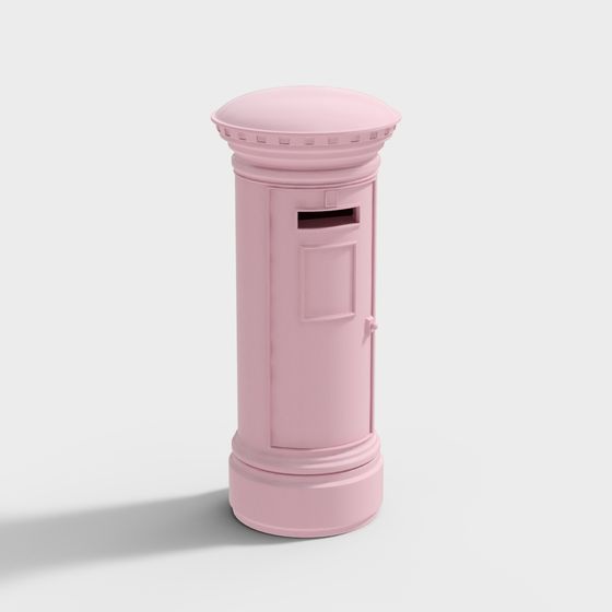 Dreamy Pink Mailbox 3D model