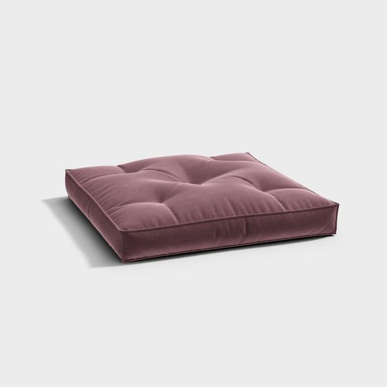 Cozy Velvet Cushion 3D model