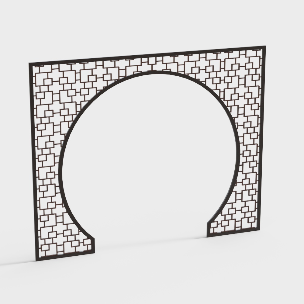 Новый китайский проход из массивного дерева