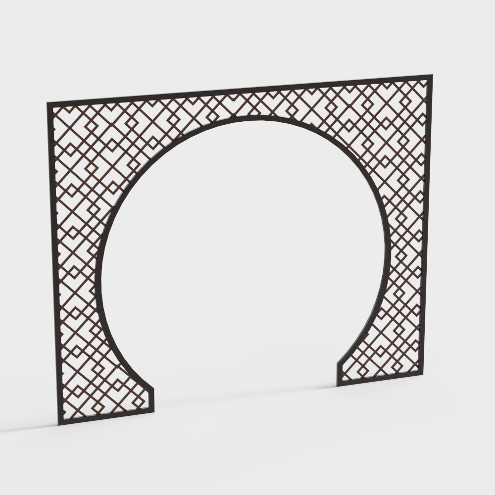 New Chinese solid wood pass