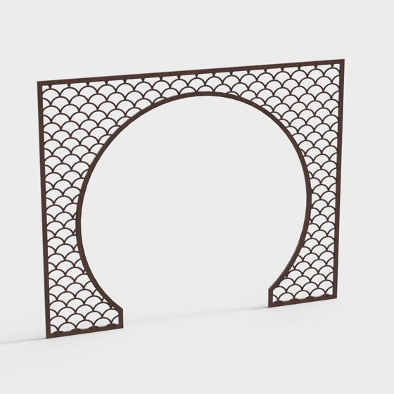 Waves Gate 3D model for Creative Projects