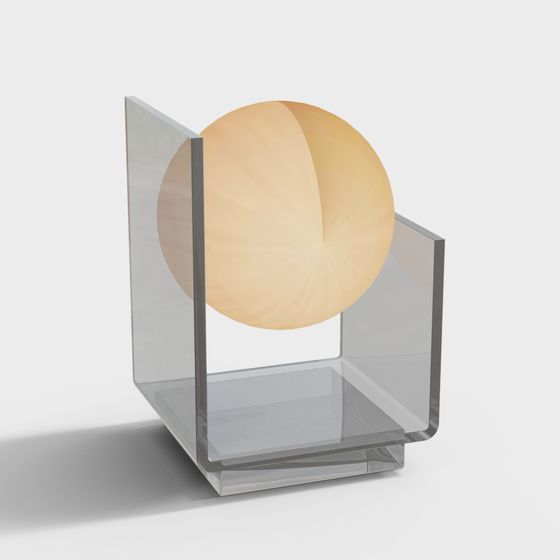 Stylish Glass Cube 3D model for Creative Projects