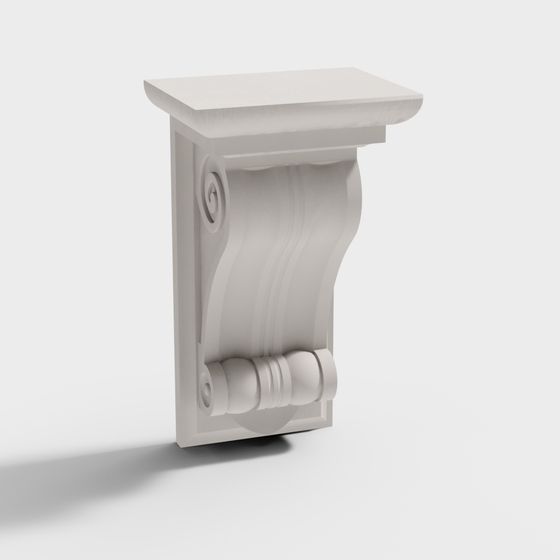 Classical Roman Column Decor Stand 3D model