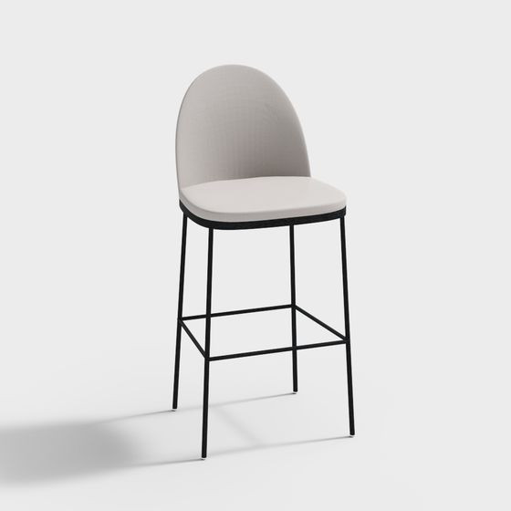 Urban Elegance Bar Stool 3D model