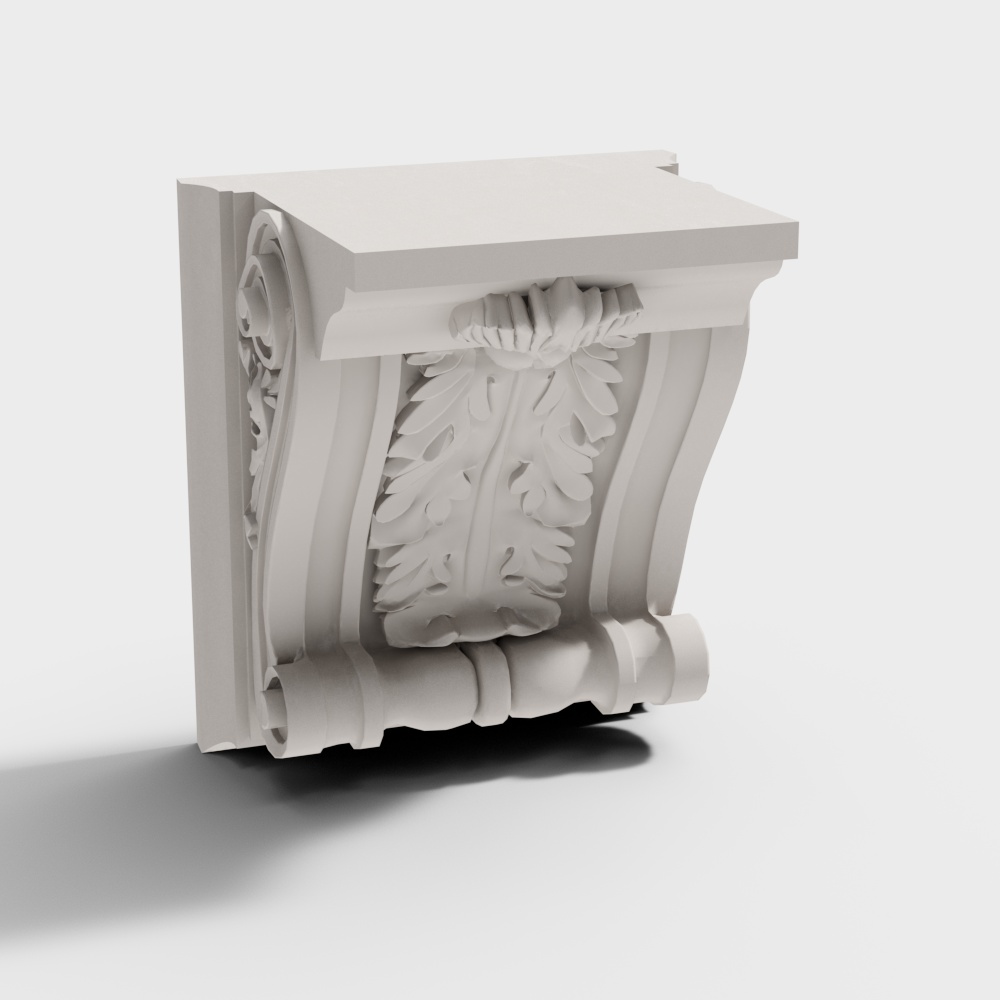 Elegant Roman Column Decoration 3D model