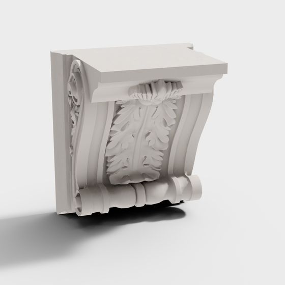 Elegant Roman Column Decoration 3D model