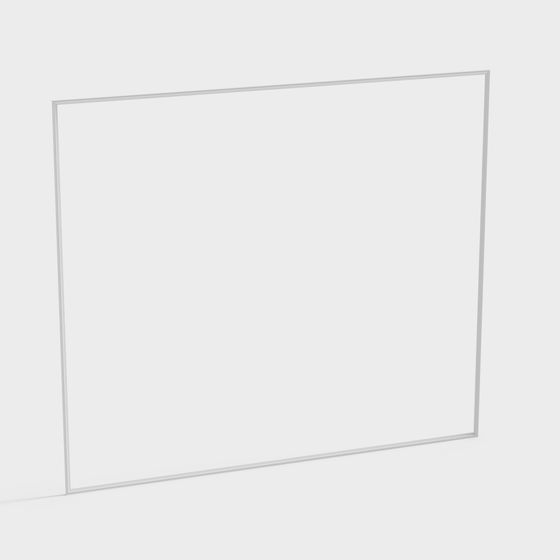 Transparent Glass Window 3D model