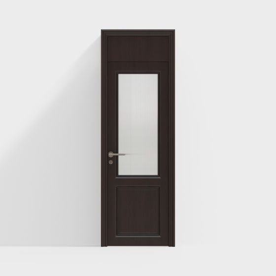 Brown Changhong Glass Interior Door 3D Model