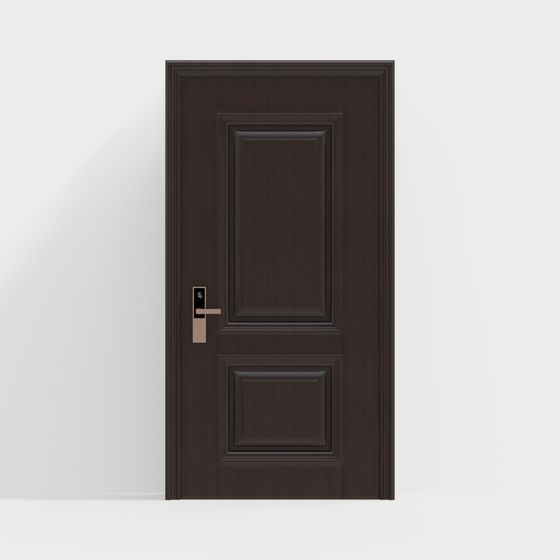 Classic Wooden Door 3D model for Contemporary Spaces