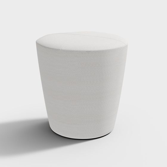 Elegant Round Stool 3D model for Stylish Spaces