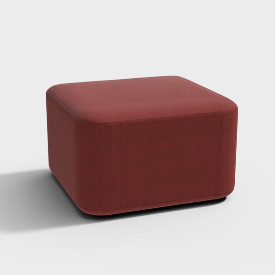 Cozy Cube Ottoman 3D model