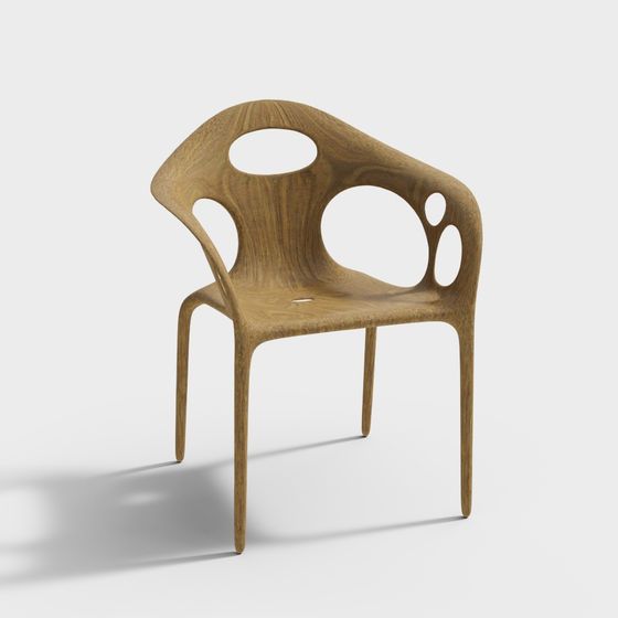 Unique Low-Poly Chair 3D model for Modern Design