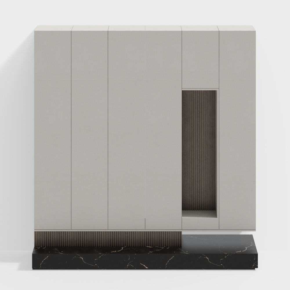 현대적인 집 현관 신발장