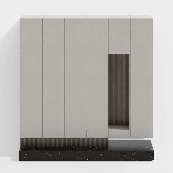 현대적인 집 현관 신발장