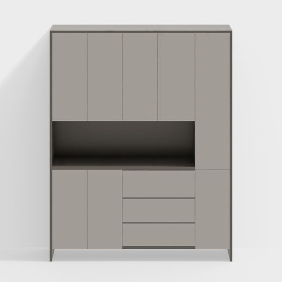 Urban Cabinet 3D model for Modern Interiors