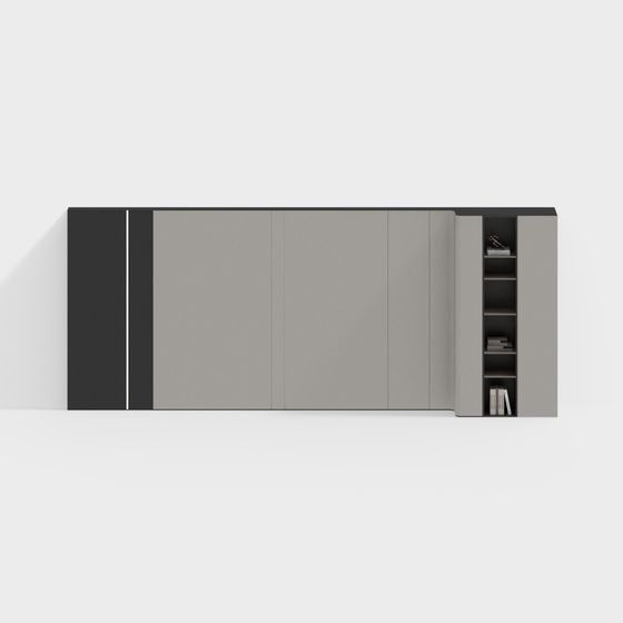 Urban Bookshelf 3D model for Modern Interiors