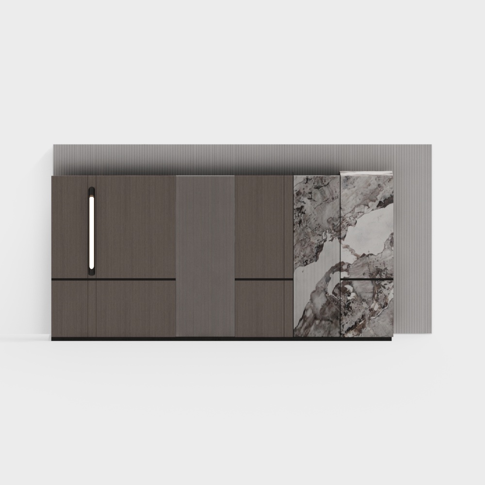 Modern living room background wall