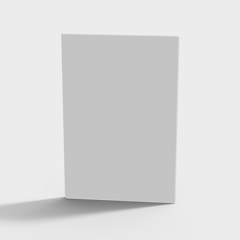 Minimalist 3D Blank Canvas Model