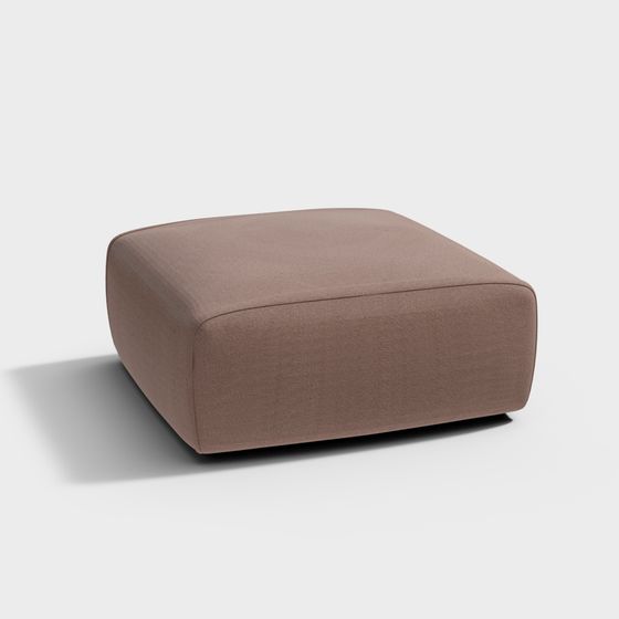 Square Ottoman 3D model for Modern Interiors