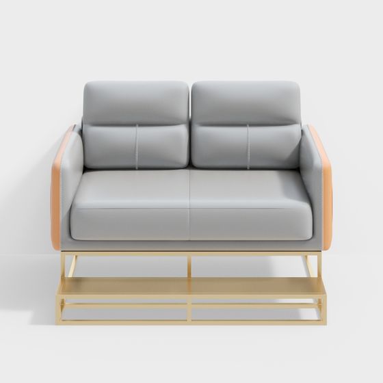 ห้องเล่นบิลเลียด - โซฟาสำหรับดูบอล - ส้มเทา