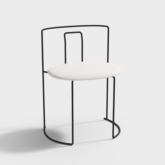 Urban Chic Chair 3D model for Modern Spaces