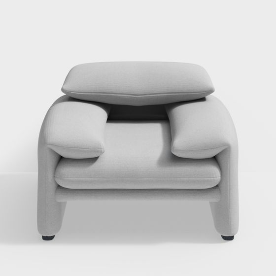 Cloud Sofa 3D model – Modern Minimalism
