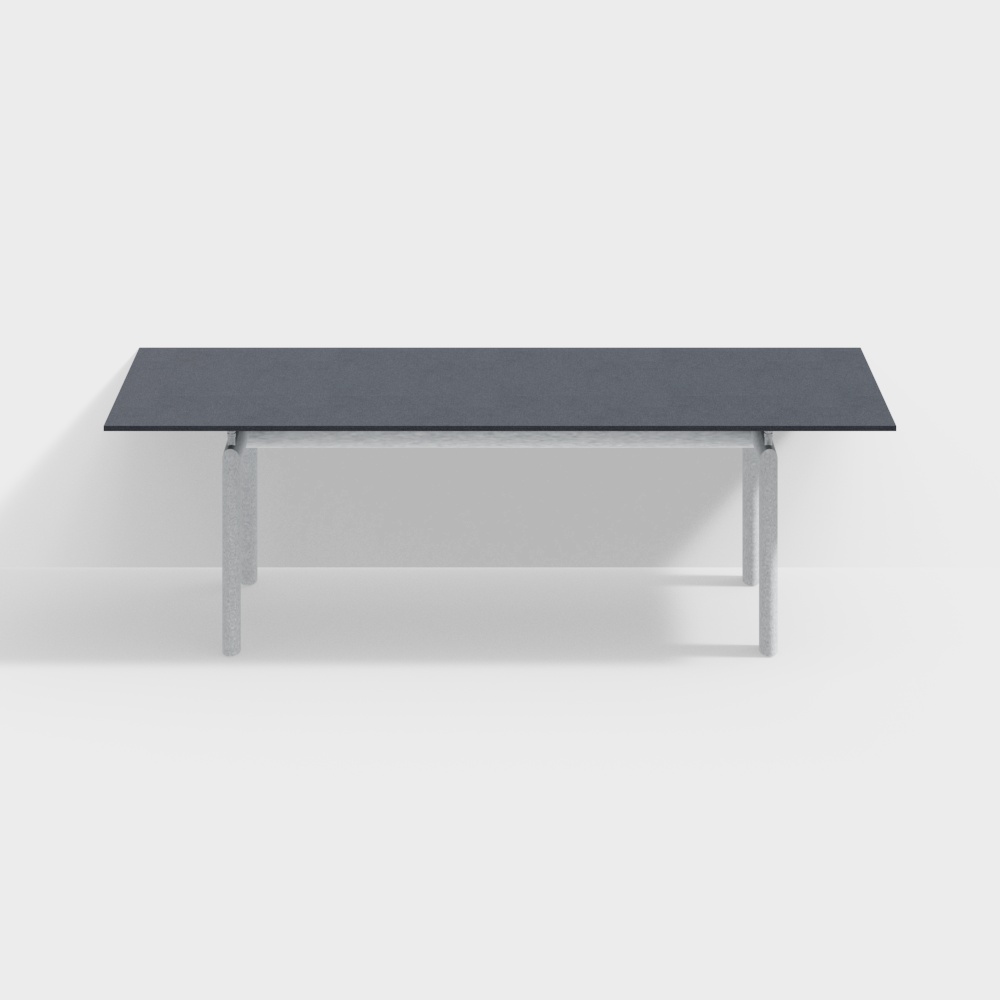 Bureau en marbre Cassina 6 Table tube d'avion