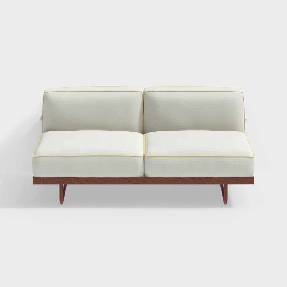 Sofá 005 6 5 del apartamento Le Corbusier de Cassina