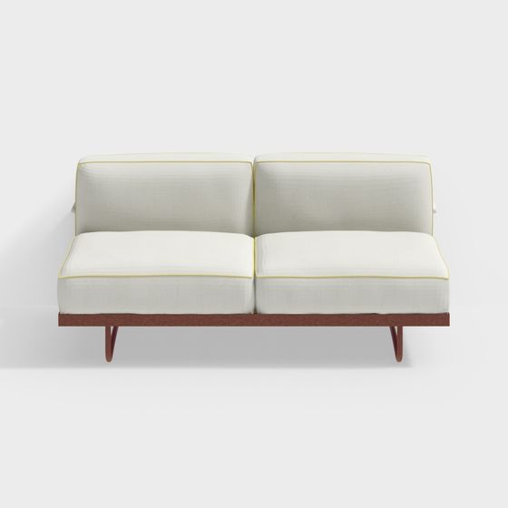 Sofá 005 6 5 del apartamento Le Corbusier de Cassina