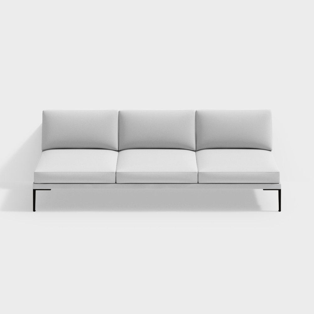 Módulo de 3 asientos Arper Steeve cojín de respaldo 5244