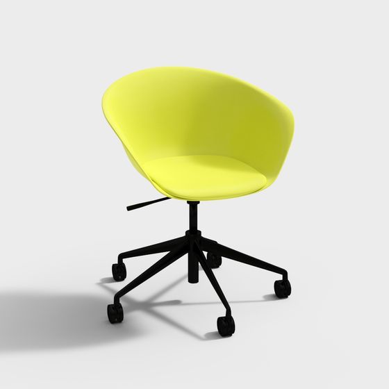 Stylish Low Poly Office Chair 3D model