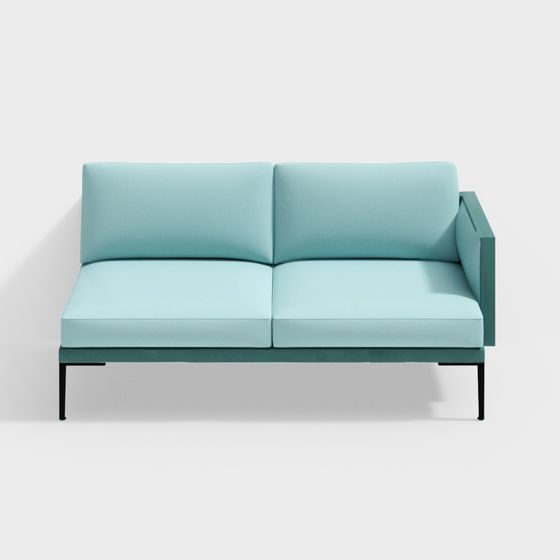 Urban Comfort Low-Poly Sofa 3D model