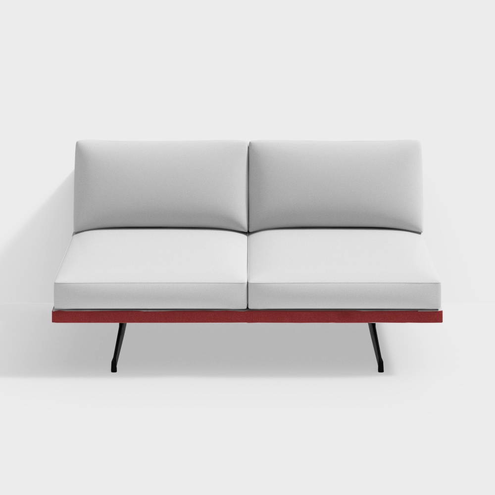 Ghế sofa modular 2 chỗ ngồi và tựa lưng Arper H-le