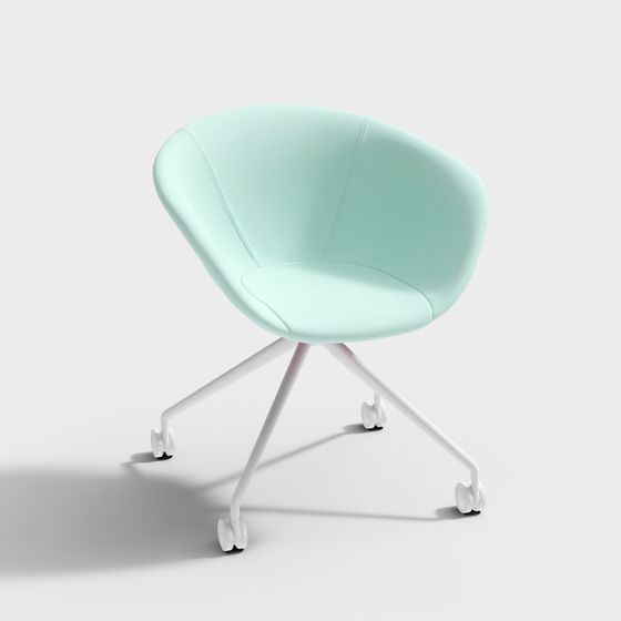 Streamlined Office Chair 3D model for Contemporary Spaces