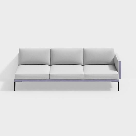 Urban Comfort 3D model Sofa for Modern Spaces