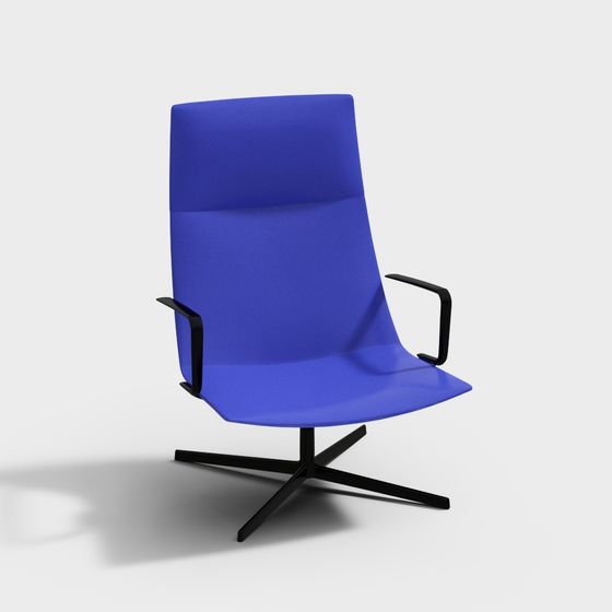 Contemporary Low-Polygon Armchair 3D model