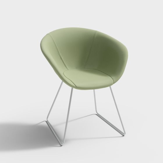 Streamlined Armchair 3D model
