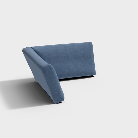 Streamlined Sofa 3D Model Design