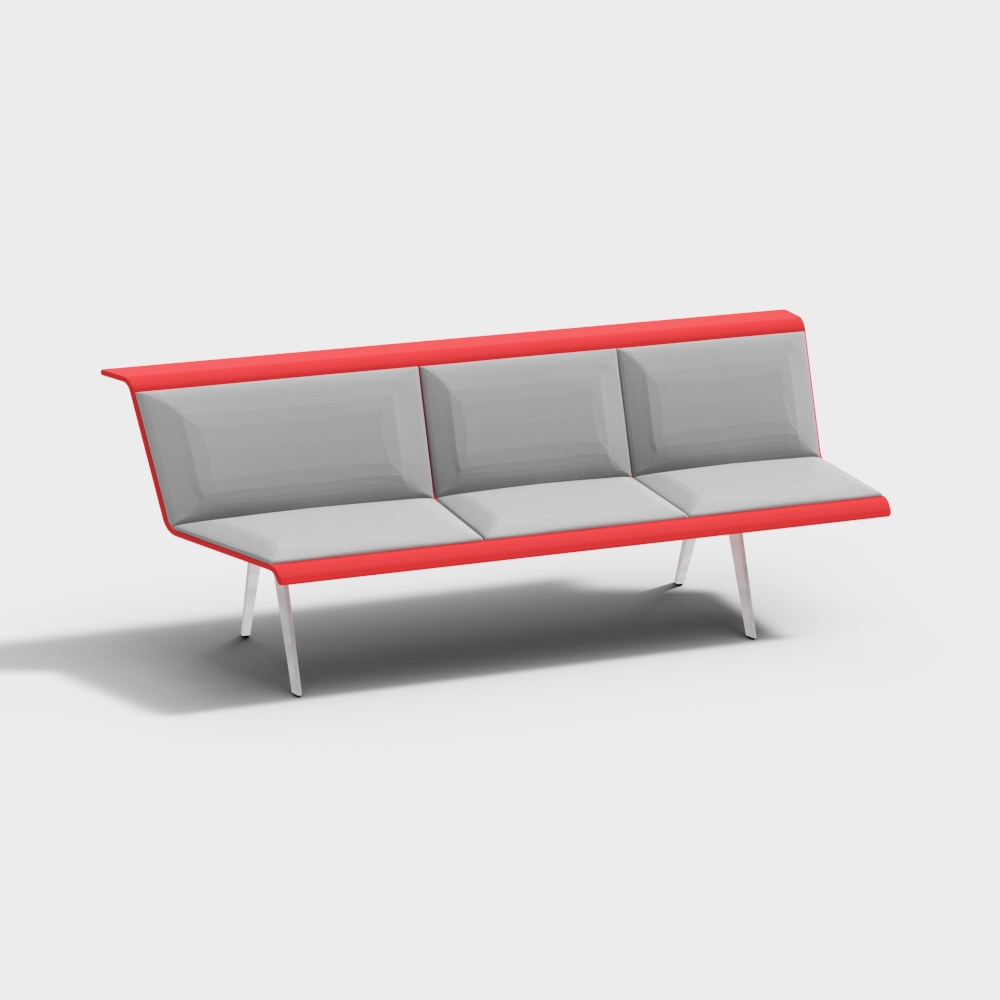 Arper_Zinta 기다리는 모듈식 3인용 소파 135도 - 오른쪽