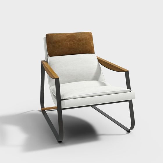 Urban Leisure Chair 3D model for Creative Spaces