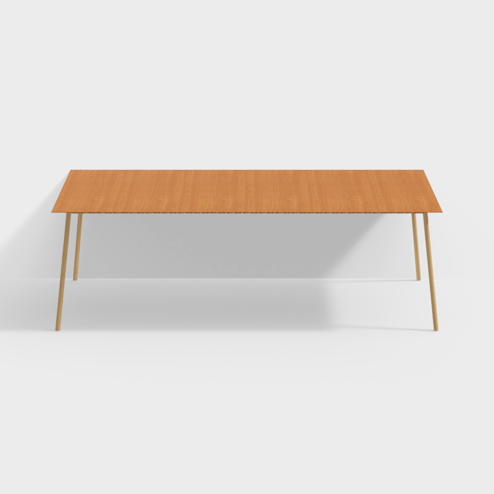Arper_Onemm_Table__Metal-Top_240x100_Pieds_en_bois_h7