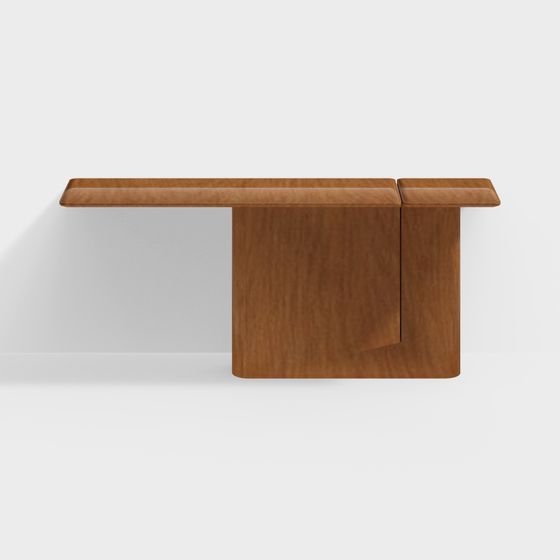 Minimalist Wooden Table 3D model