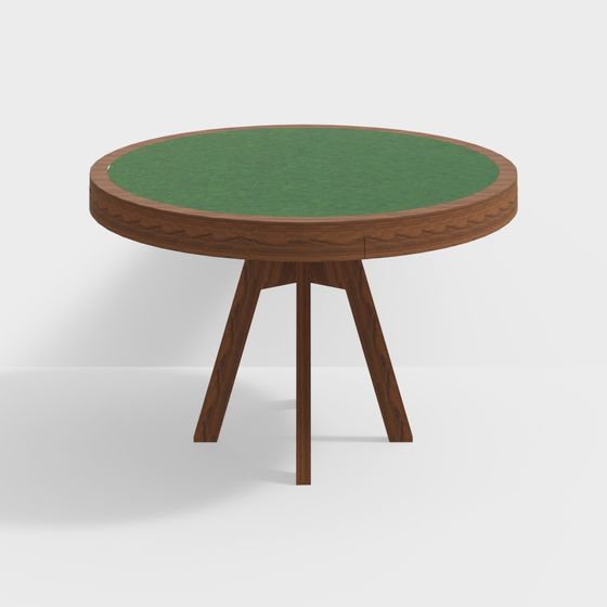 Vintage Round Table 3D model