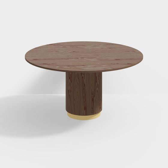 Elegant Round Table 3D model for Modern Spaces